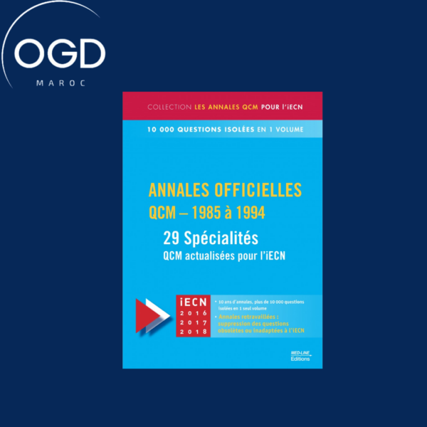 Annales officielles : QCM-1985 a 1994 : 29 specialites, QCM actualises pour l'iECN