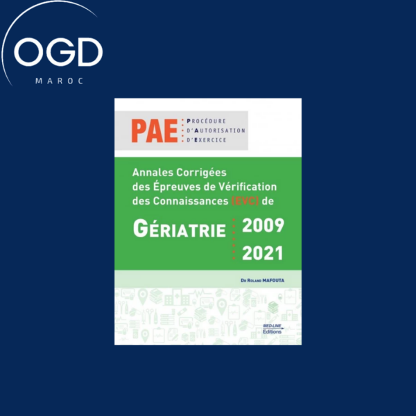 MED LINE PAE ANNALES CORRIGEES DE GERIATRIE 09-21